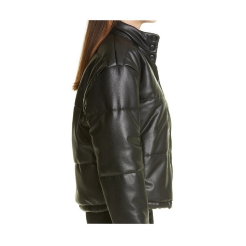NWT Rails Otto Faux Leather Jacket in Black - Picture 9 of 16